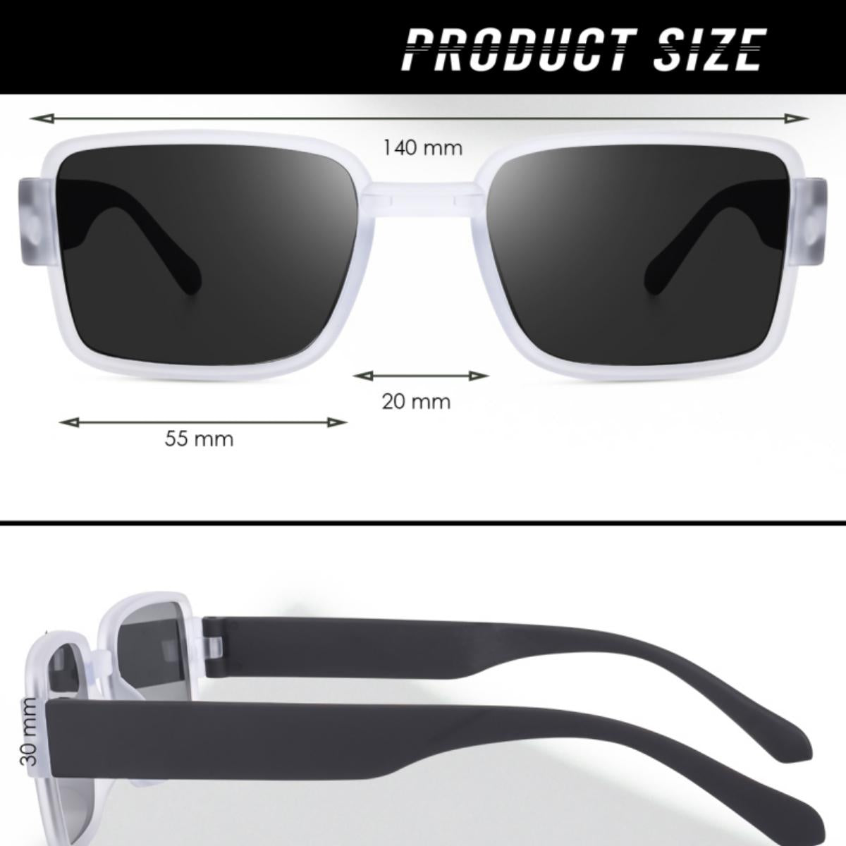 Mat-Mit Square Transparent Sunglasses