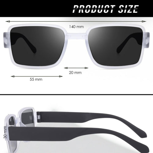 Mat-Mit Square Transparent Sunglasses