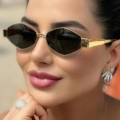 Diamond Oval Sunglasses