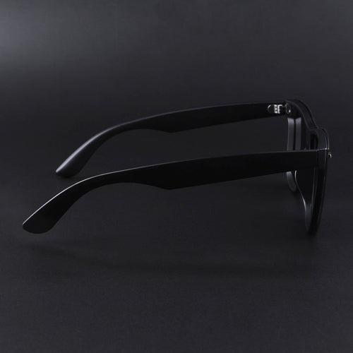 Rimless Wayfarer Black Sunglasses
