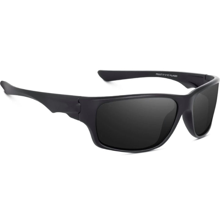 Polarized Black Curved Sunglasses