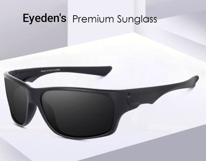 Polarized Black Curved Sunglasses