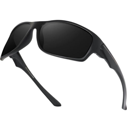 Polarized Black Curved Sunglasses