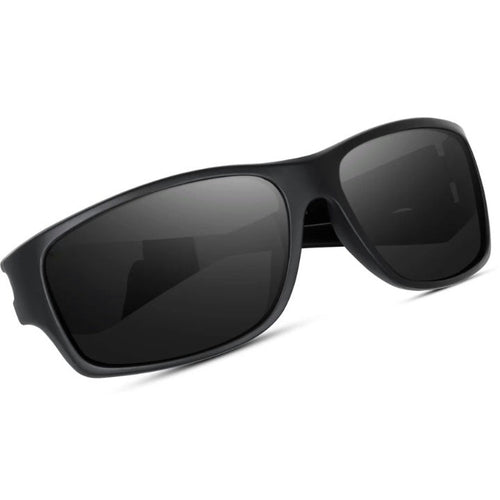 Polarized Black Curved Sunglasses