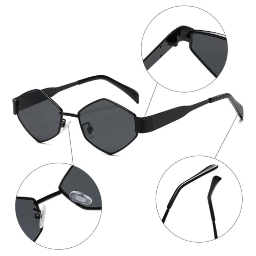 Diamond Oval Sunglasses