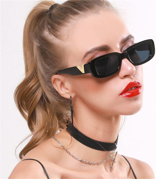 V Cut Cat-Eye Sunglasses