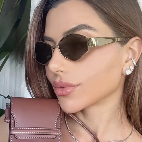 Diamond Oval Sunglasses