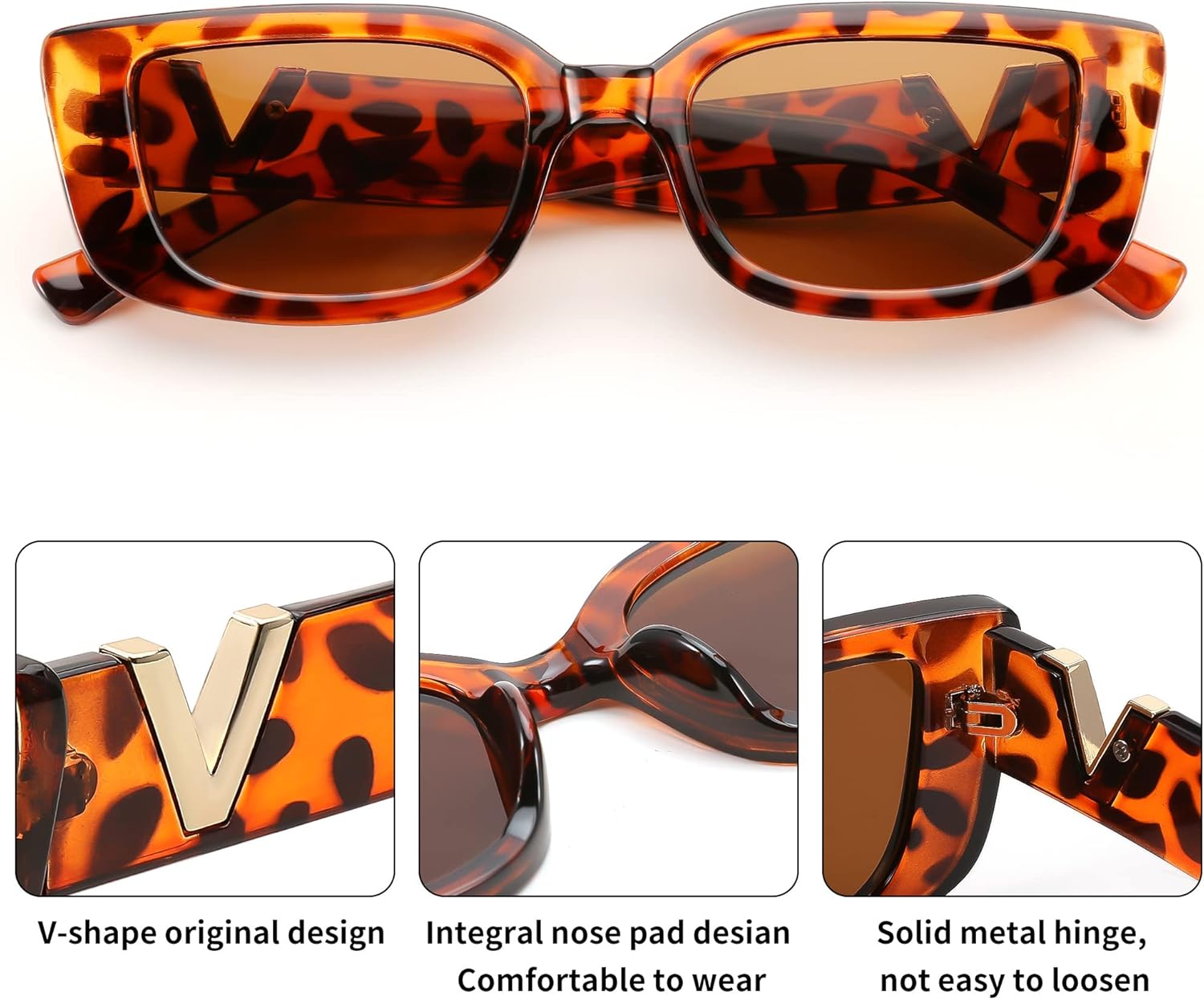 V Cut Cat-Eye Sunglasses