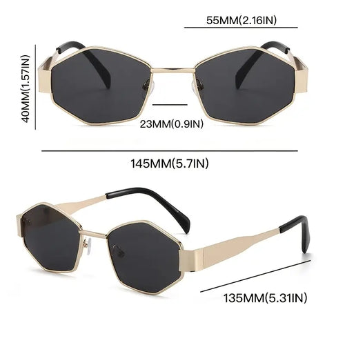 Diamond Oval Sunglasses