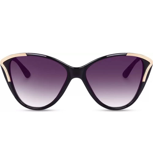 Gold Cateye Black Sunglasses