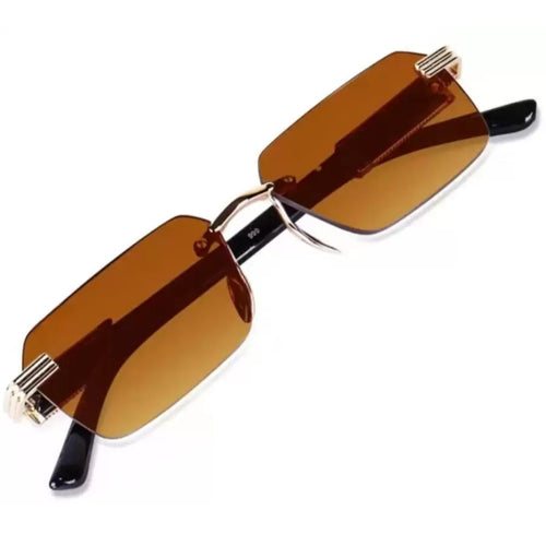 Gentlemen Rimless Gold Sunglasses