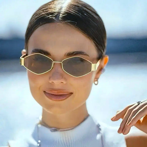 Diamond Oval Sunglasses