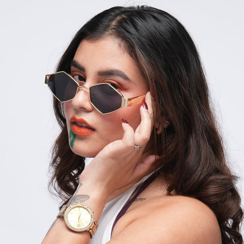 Diamond Oval Sunglasses