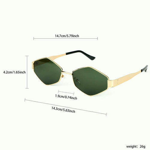 Diamond Oval Sunglasses