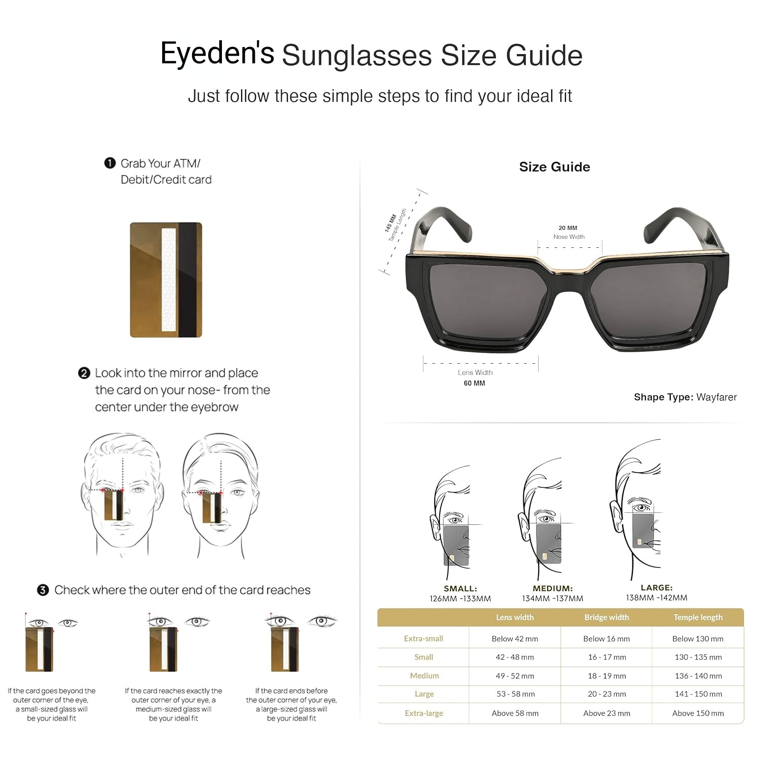 Voyage Badshah Black Sunglasses