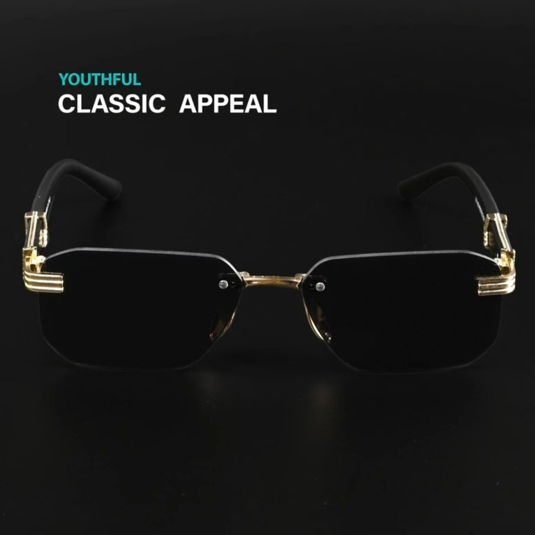 Gentlemen Rimless Gold Sunglasses