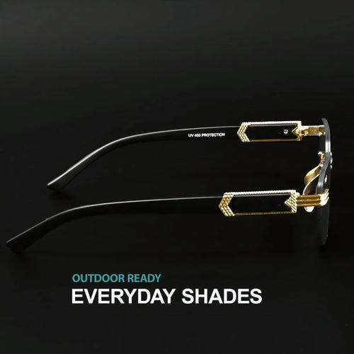 Gentlemen Rimless Gold Sunglasses