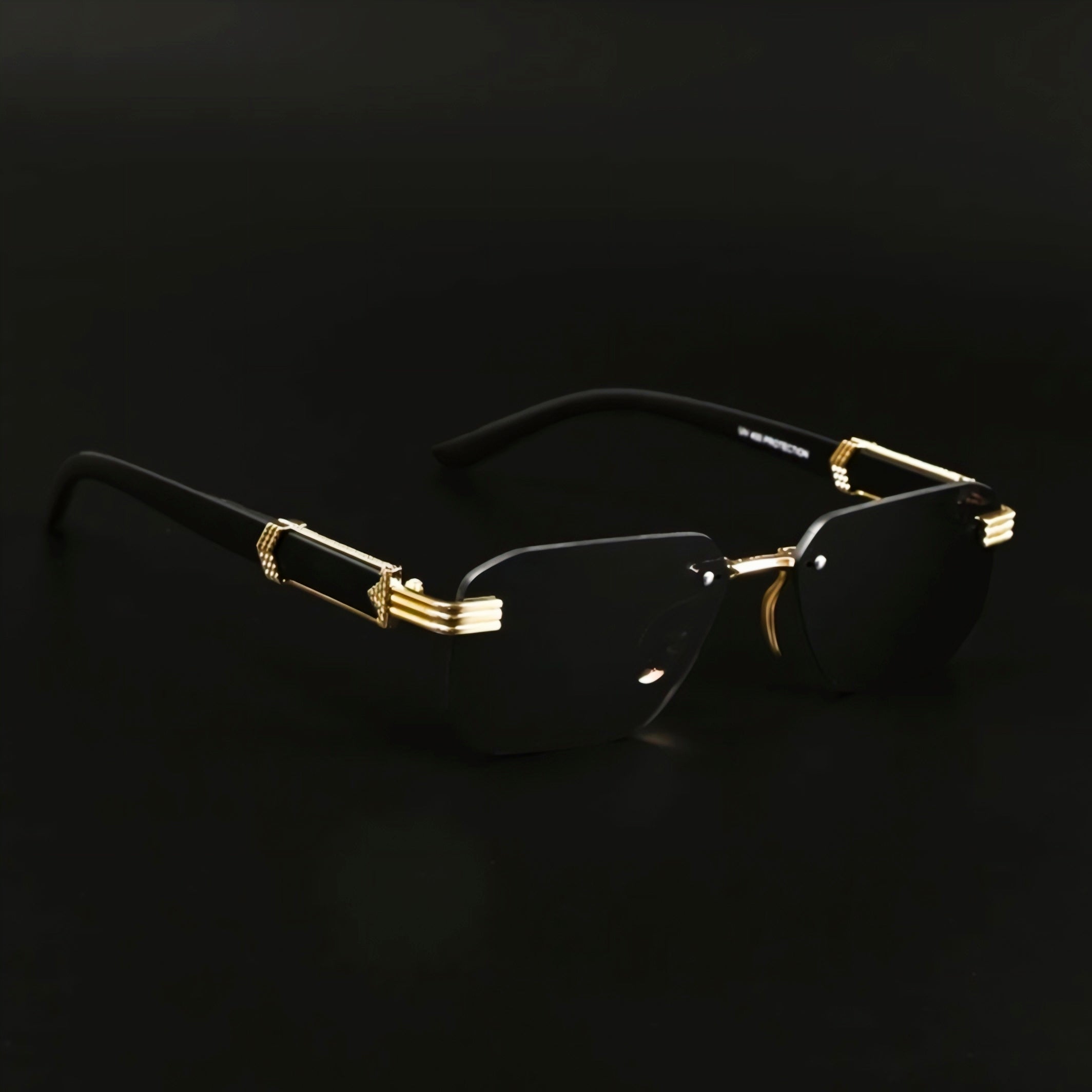 Gentlemen Rimless Gold Sunglasses