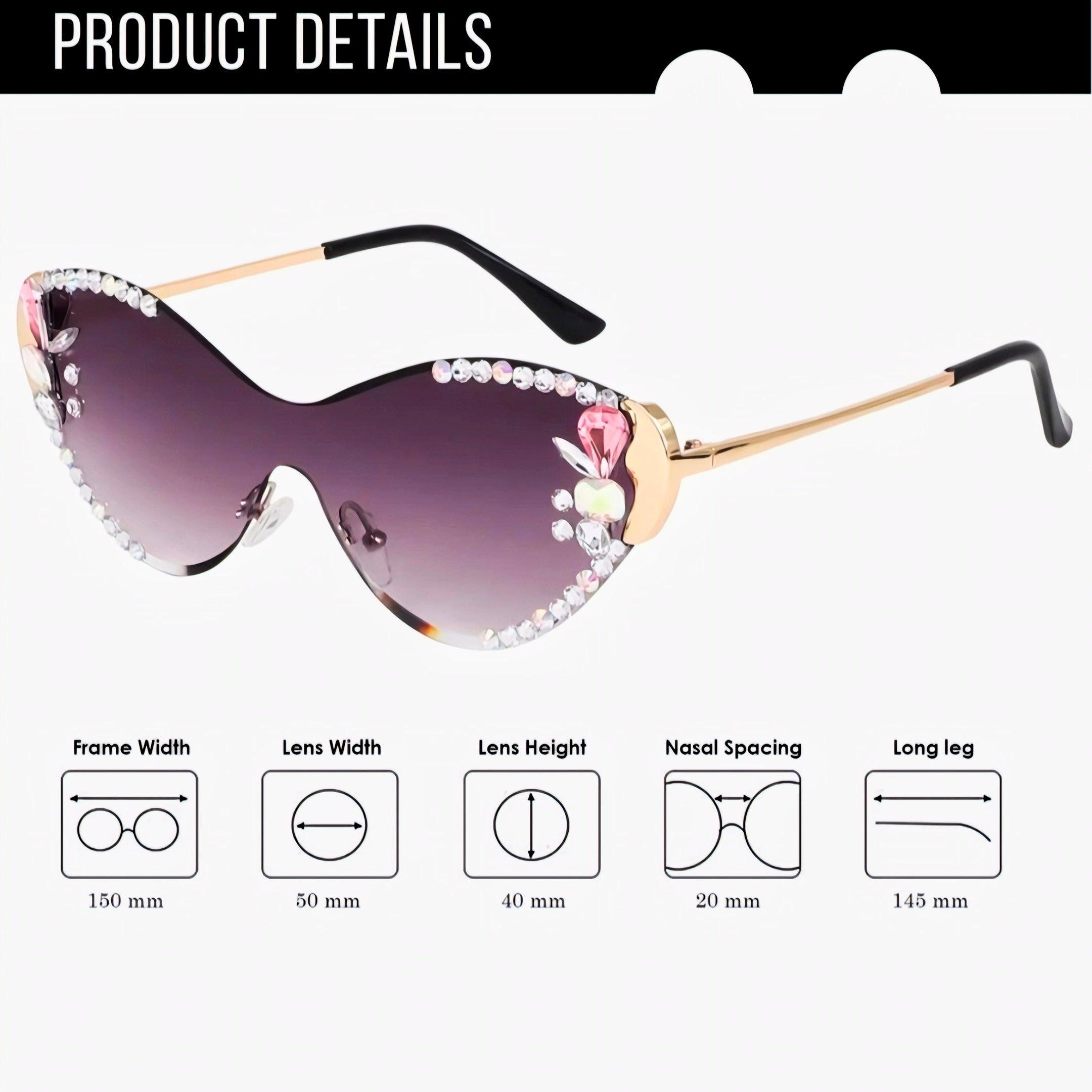 Gems Cateye Sunglasses