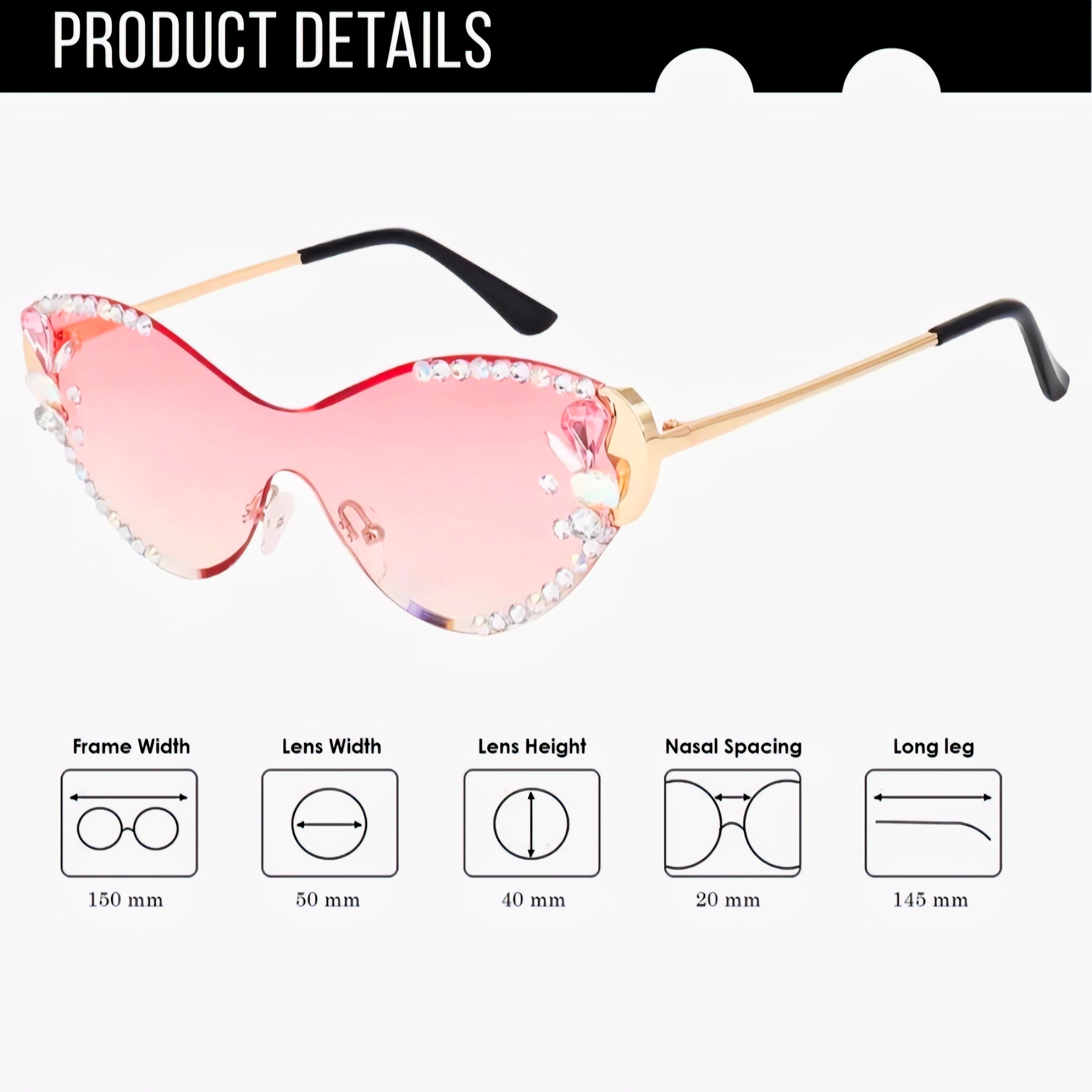 Gems Cateye Sunglasses