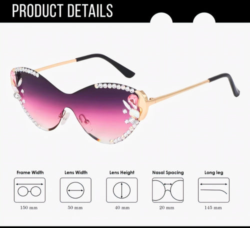 Gems Cateye Sunglasses