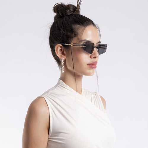 Rectula Gold Black Shades