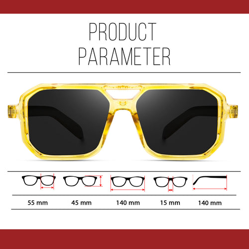 Yellow & Black Light Sunglasses