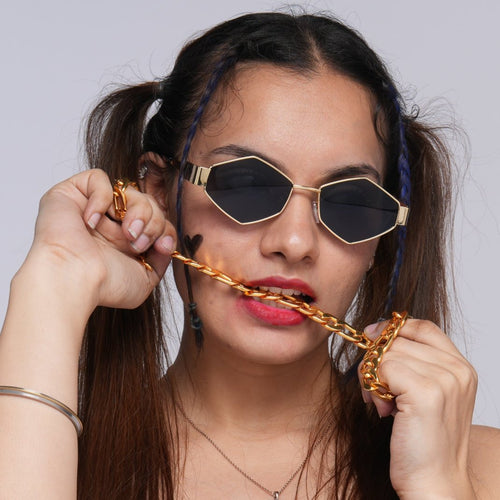 Diamond Oval Sunglasses