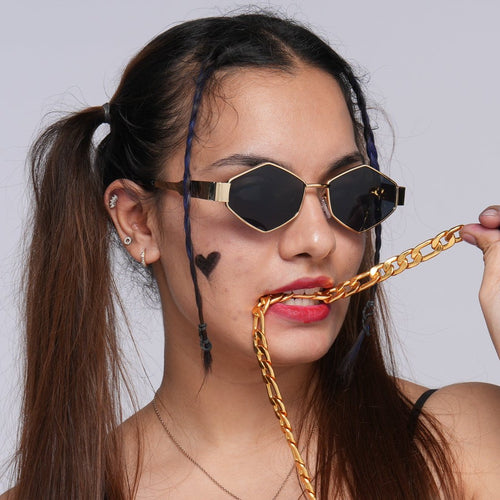 Diamond Oval Sunglasses