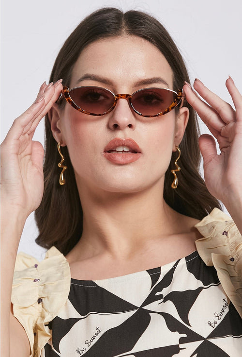 Halfrim Cateye Women Sunglasses